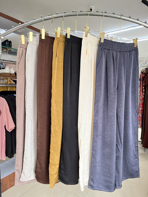 Casual Straight Cut Loose Trousers